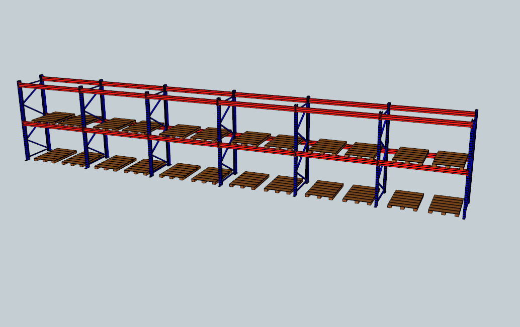 pallet rack shelf storage rack Q235B Steel 750KG Standard Pallet Storage Racks Industrial Warehouse Storage Steel