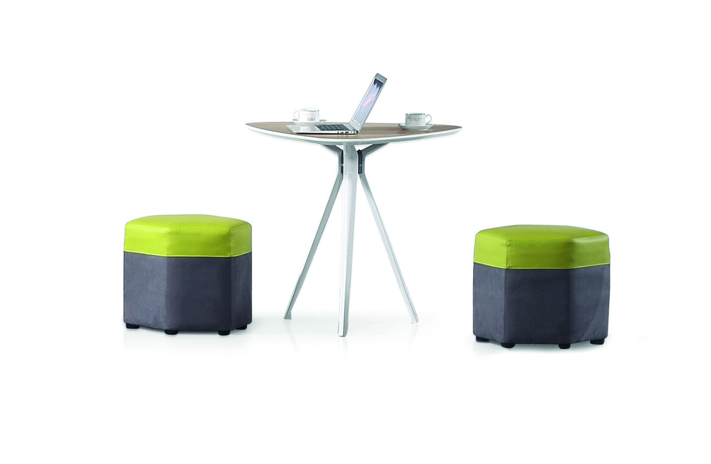 Stylish Stainless Steel Modern Coffee Table Manufactured Wood Top Material