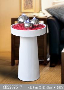 China Warm Led 80cm Fiberglass Water Fountain With Lights wholesale
