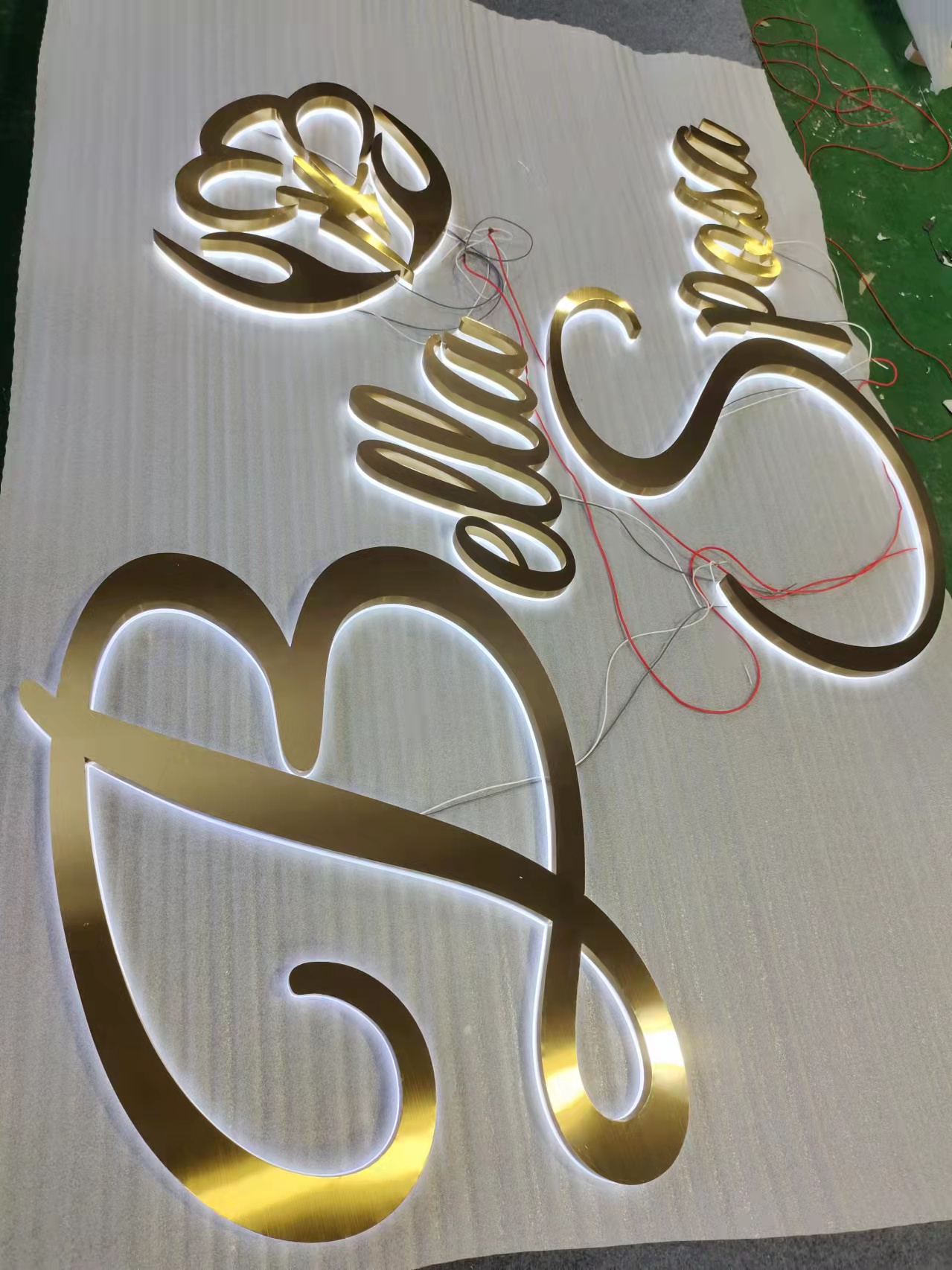 XZR led advertising letter acrylic custom logo sign wall letter led 3d custom sign office led backlit Electronic sign