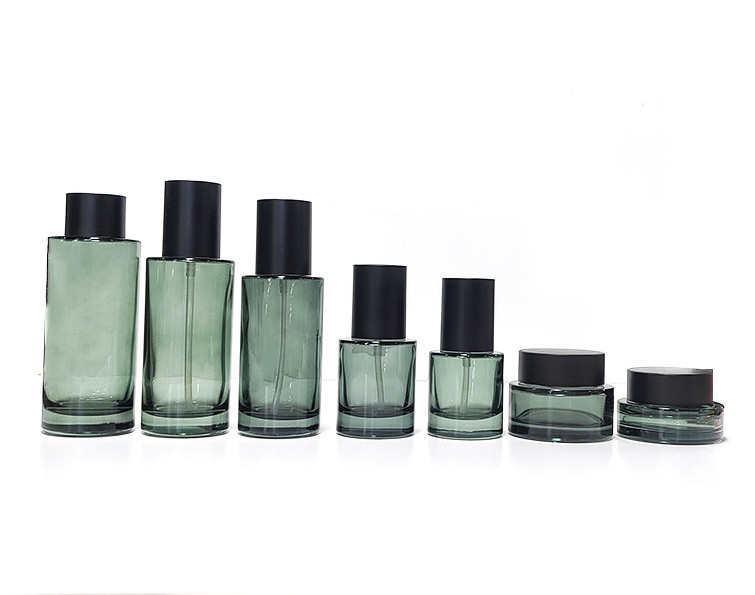 Flat Shoulder Glass Serum Bottle Cosmetic Packaging Bottles Leakproof