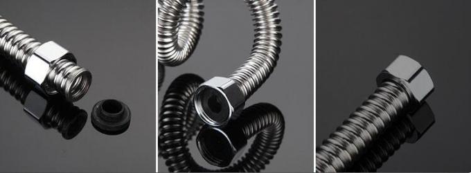 G1/2" DN15  Stainless Steel Brass Screw 360° Flexible Corrugated Pipe Faucet Water Tube 50cm Longth
