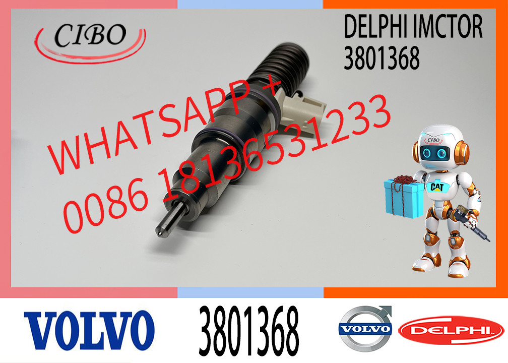 Diesel Fuel Injector 3801368 21379931 Injector EC330B DA25D DA30D EC460B Diesel Parts MD13 Fuel Injector 308-1368 21379931