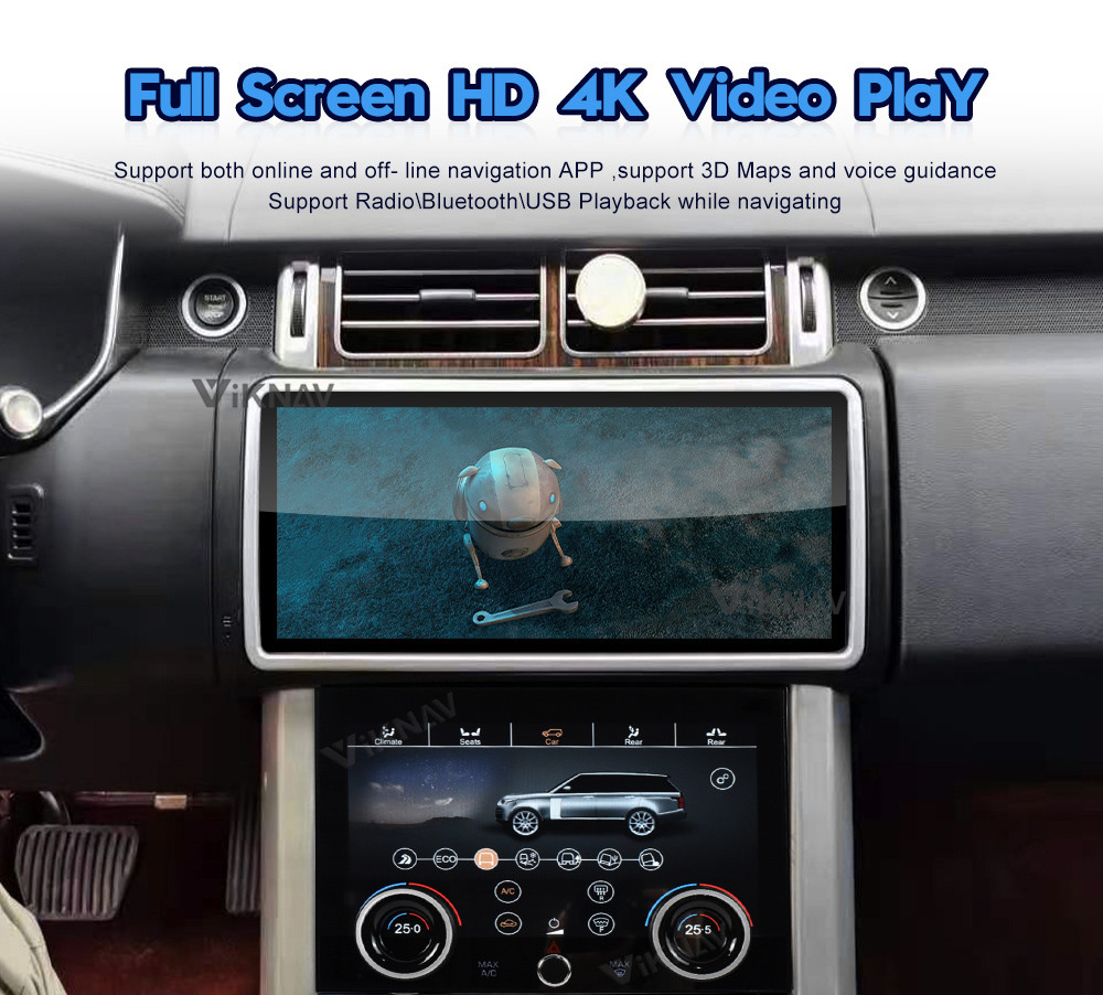 Land Range Rover Vogue L405 HSE autobiography car radio AC screen Panel 12.3 inch Android touch screen player GPS