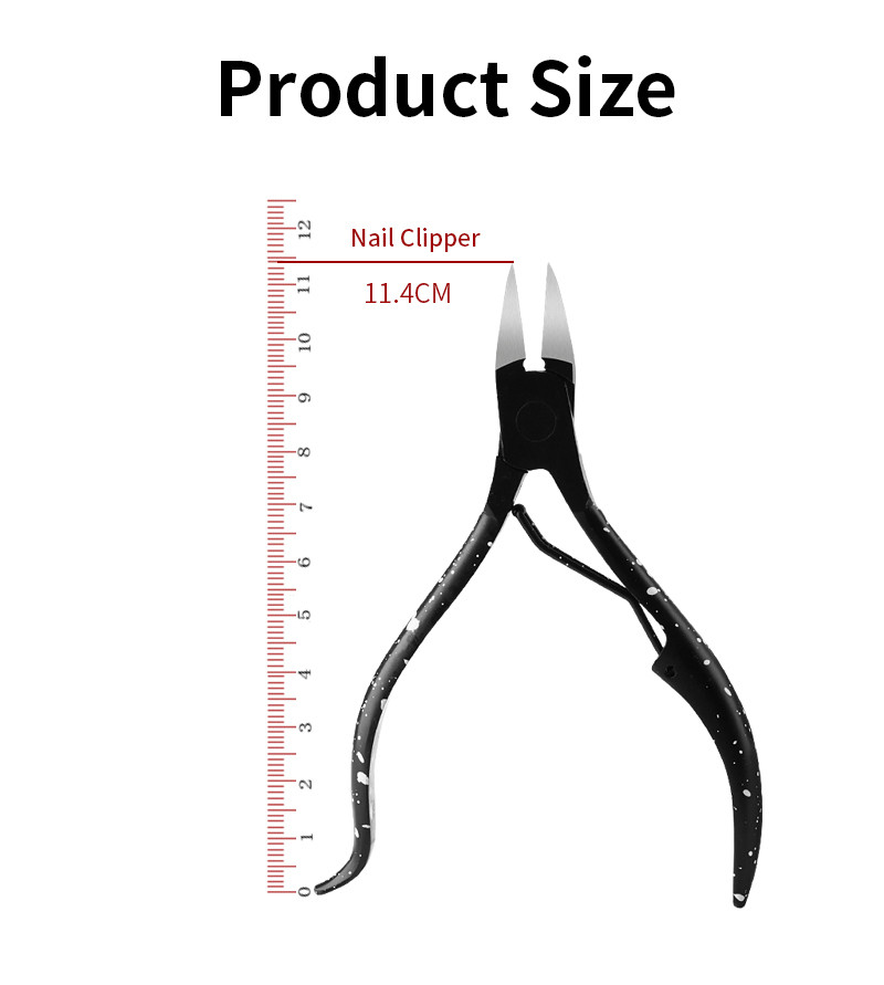 Toenail Ingrown Nail Care Tools Edge Cutter Nipper Length 11.4cm Rotatable Shrapnel Design