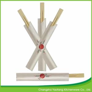 China 23cm Bamboo Restaurant Chop Sticks Twins Custom Disposable Natural wholesale