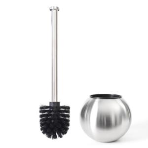 China Long Handle Toilet Brush And Holder / Stainless Steel Toilet Bowl Brush wholesale