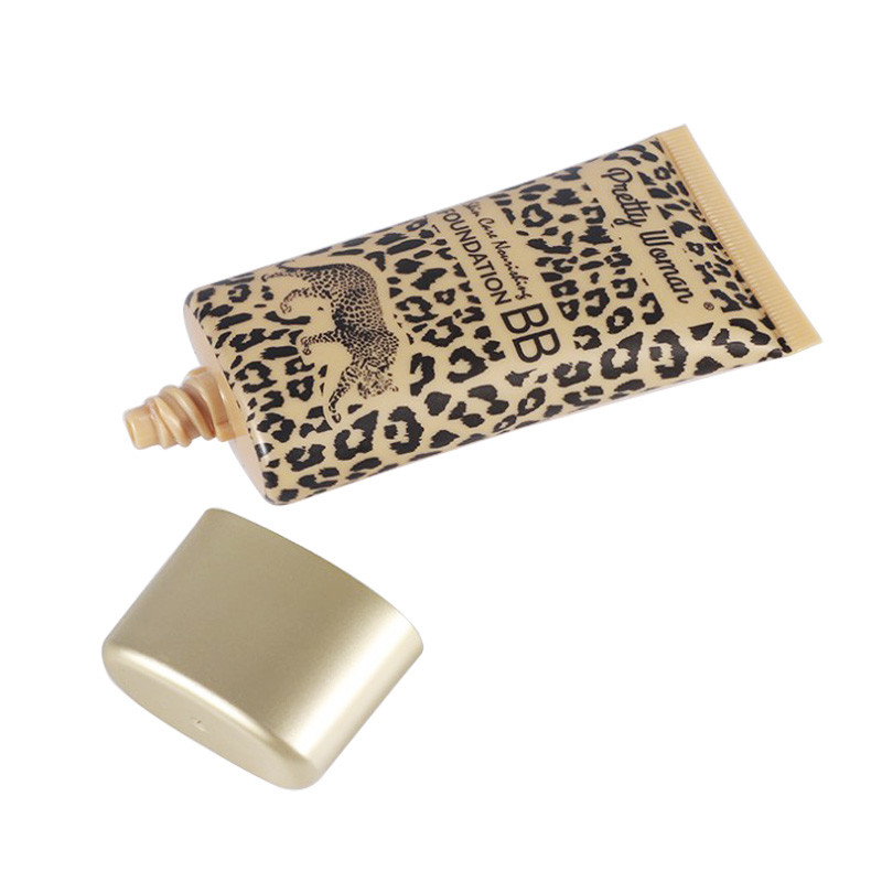 Custom Leopard Print Empty Collapsible Tube 0.27oz-13oz PE Plastic Squeeze Tube