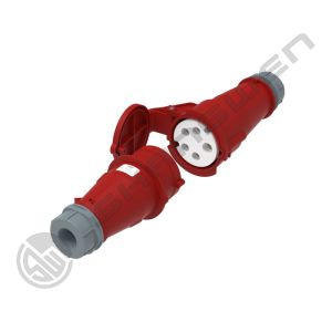 China IP44 Industrial Male and Female Plug Couplers 16A 5P IP44 Male Female Industrial Plug Socket Red IP44 Industrial 5Pin 16A wholesale