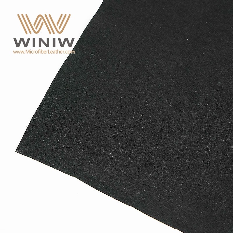 0.8mm Black Wear Resistant Micro Suede Vegan Suede Leather Gloves Fabric Materials