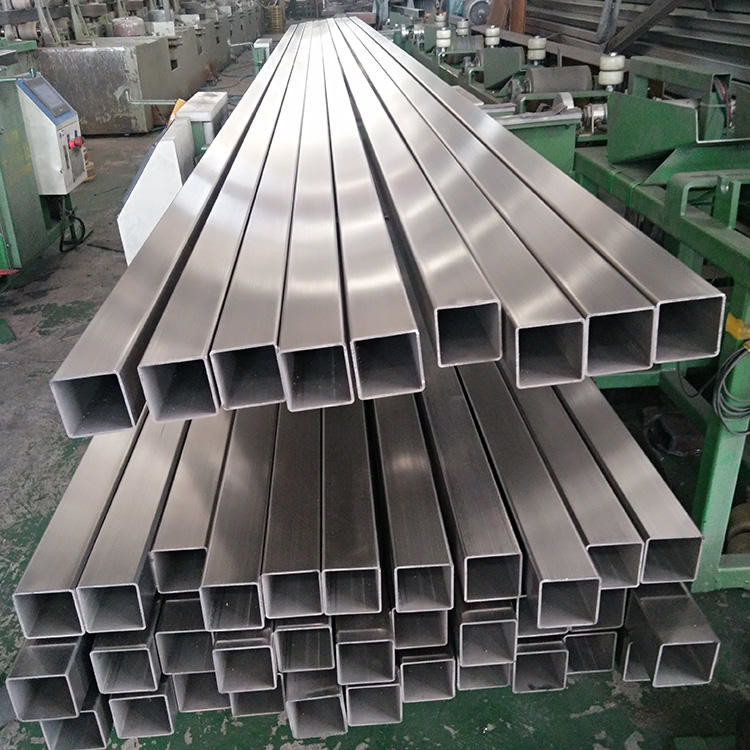 Aisi Rectangular 201 Stainless Steel Pipe Hairline Hollow Section Square Pipe