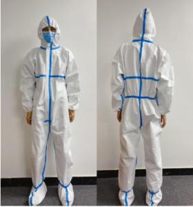 China Non Woven Disposable Protective Suit Antibacterial Good Physical Properties wholesale