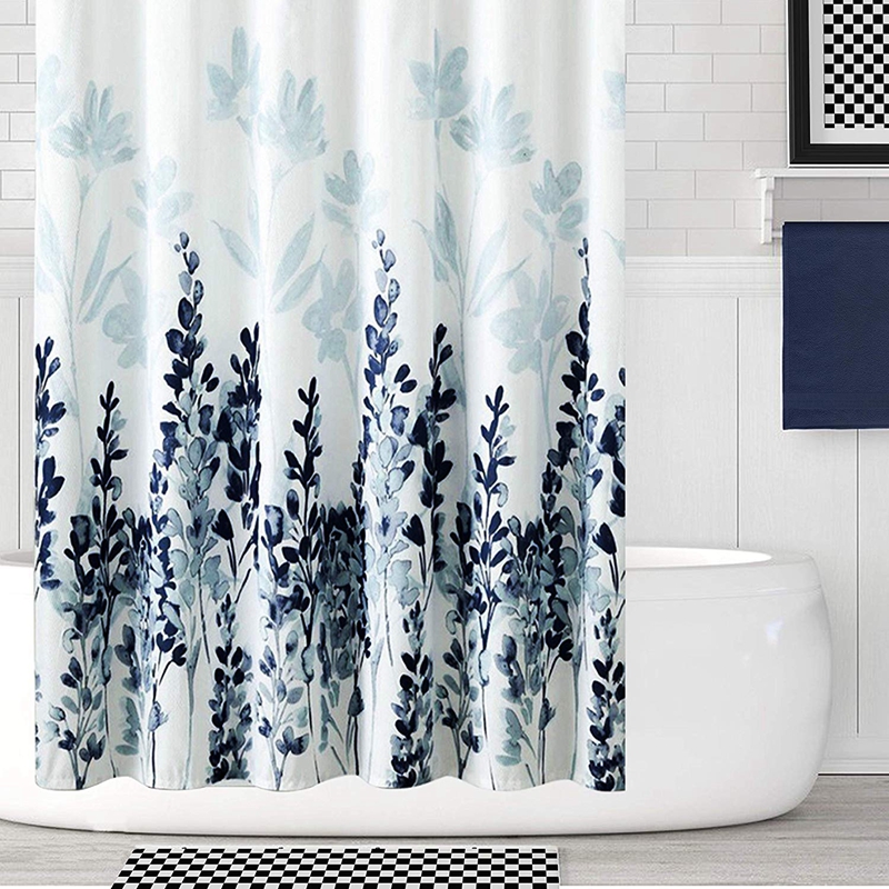 Walmart Bathroom Polyester Shower Curtain Liner for Bathroom Luxury Shower Curtain