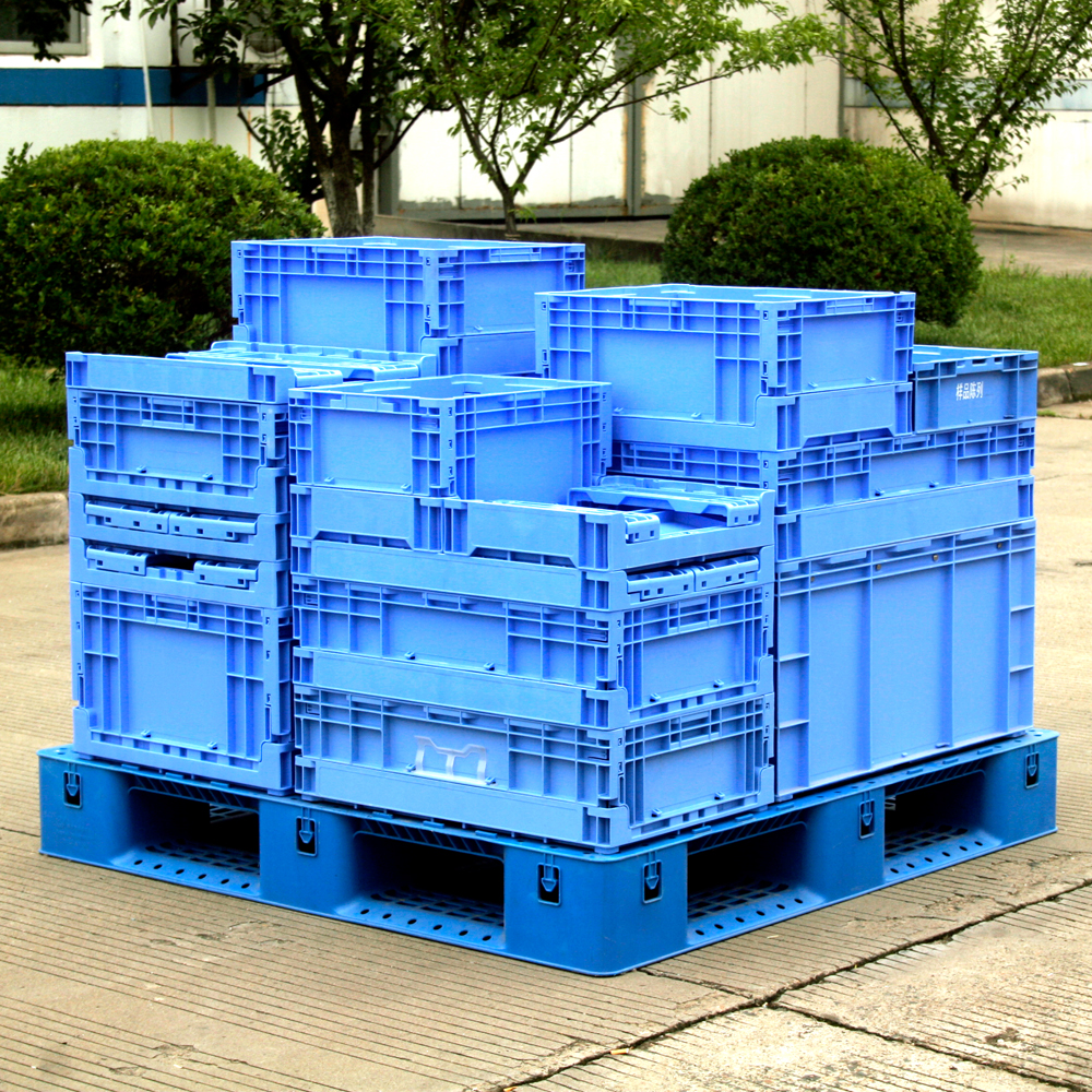External Size 365*275*160mm Small Foldable Moving Crates for Convenient Transportation