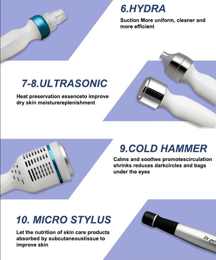 Wrinkle Remover Hydrafacial Equipment With 2 Photon Light Handles