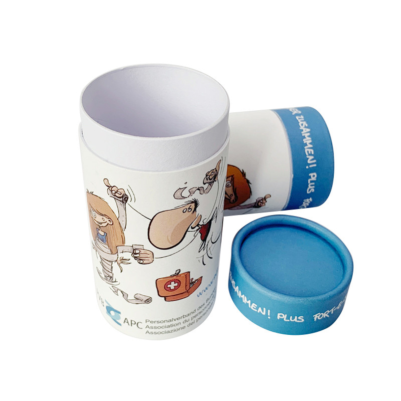 Retailing Paper Kids Towel Cardboard Tube Box Custom Printing