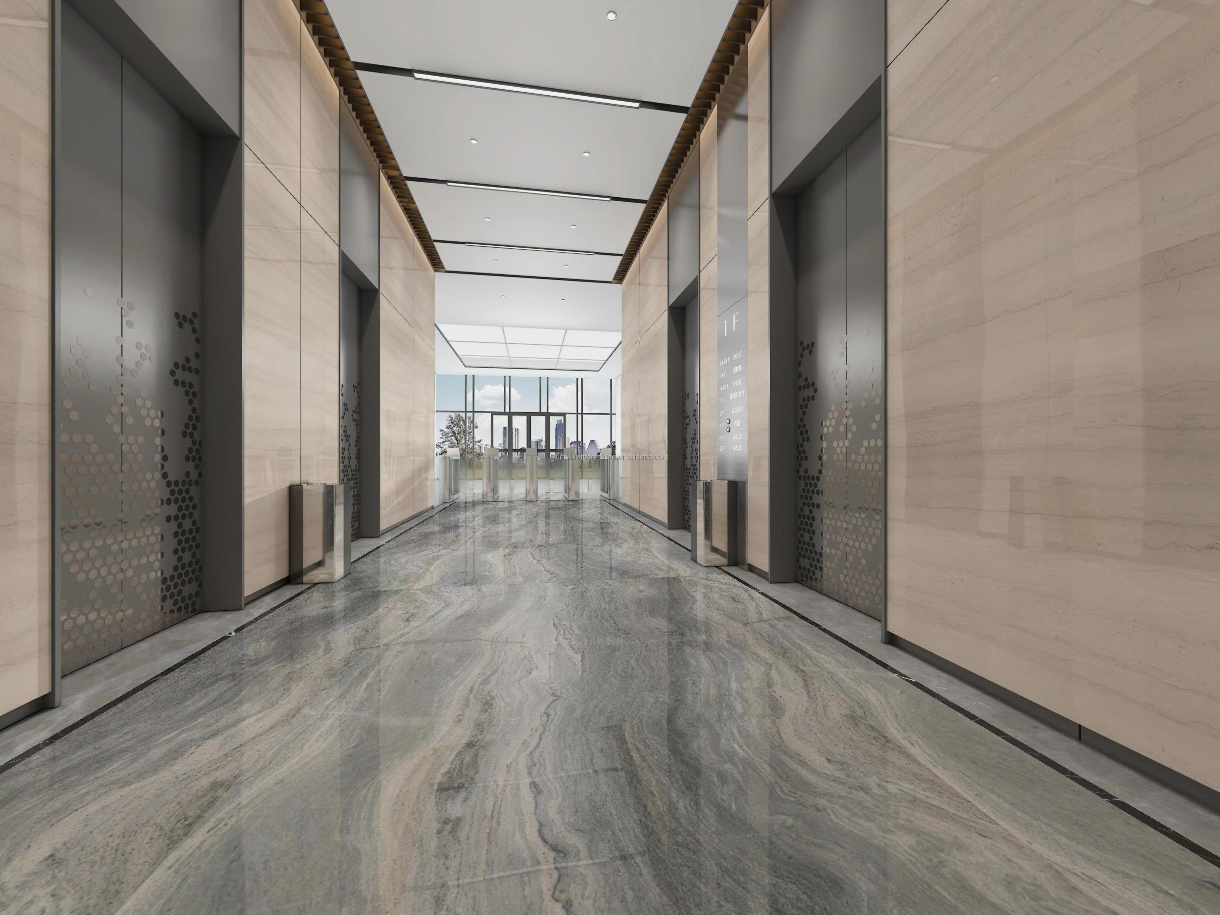 Modern Natural Stone Marble Floors Wall Tiles in Honed Finish for Hotel Upgrade 2024