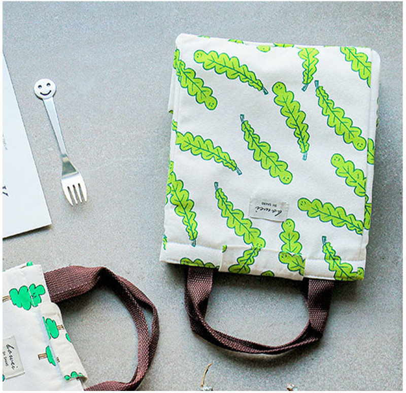 L19*D17cm Silk Printing Insulated Lunch Cooler Bags