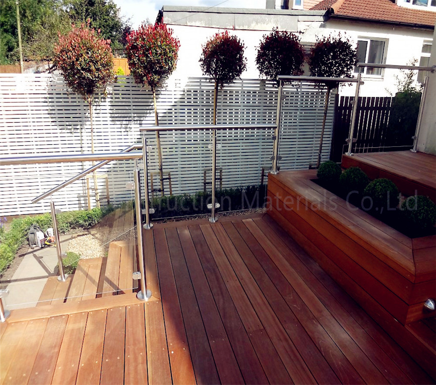 Glass Balustrade Fittings Residence Outdoor Balcony Railing Glass Fence
