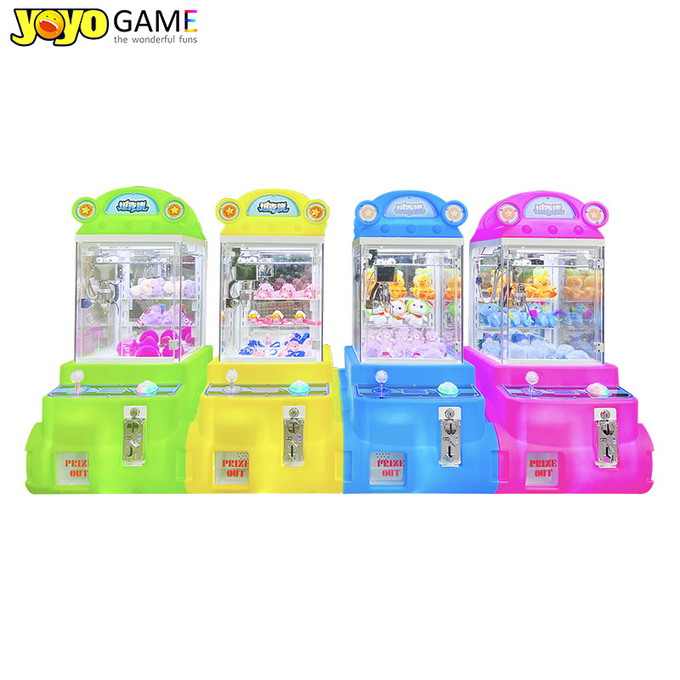 kids adult coin operated mini crane claw game machine toy kits for sale