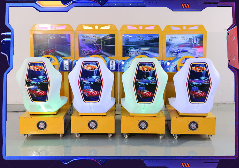 Upgrade Your Gaming Experience with Our Metal Acrylic Plastic Racing Game Machine