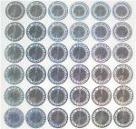 Round Anti Fake Hologram Security Stickers For Electronic Medical Equipment