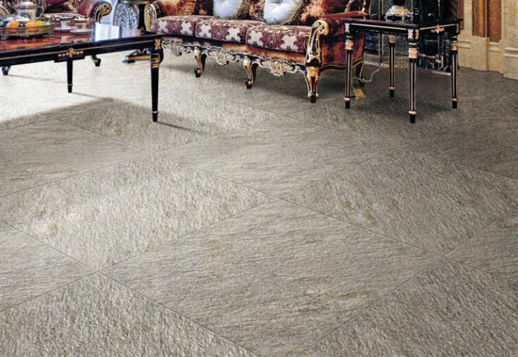 Compression Resistance Porcelain Marble Tile , Natural Sandstone Floor Tiles