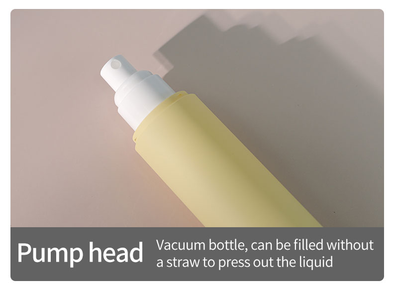 AS Material PCR Soft Hand Lacquer Airless Bottle 120ml Cosmetic Cylinder Vacuum Green Matte Pump Bottle Toner Lotion Bottle