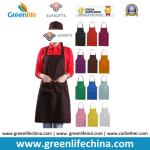 Hot sale popular red color custom advertising apron for sales promotion cheap