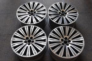 China Grey 66.5 Hole 20 Inch Polished Aluminum Wheels , Audi A8 9J Alloy Wheels wholesale