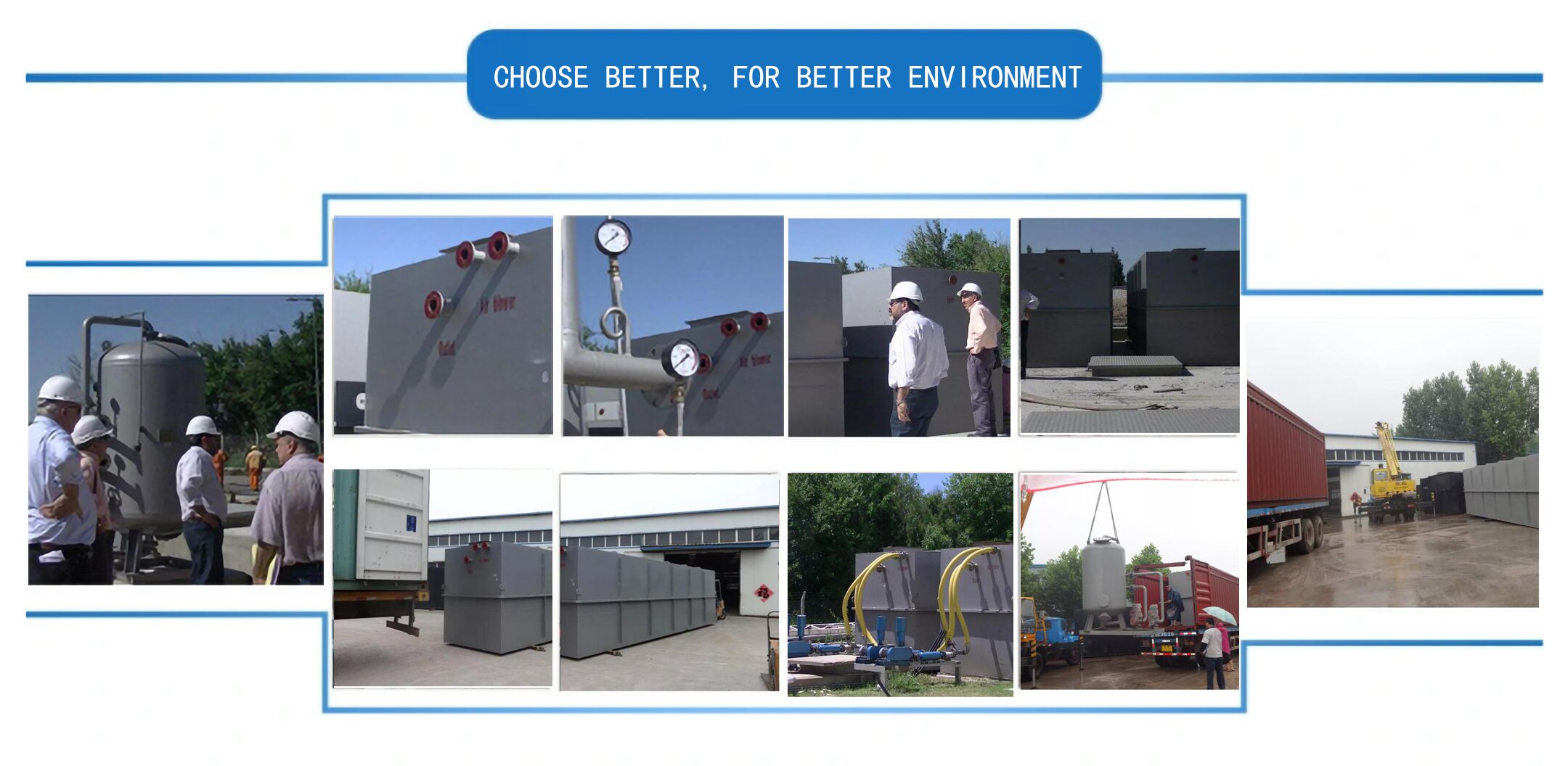 500 M3/Day MBR Membrane Bioreactor For Containerized Sewage Purification