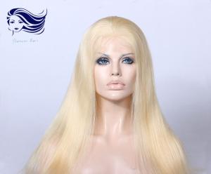 China Straight Blonde Full Lace Wigs Human Hair , Full Lace Wigs Virgin Hair wholesale