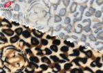 Tiger Printed Stretch Minky Fabric Polyester Spandex Velvet Fabric