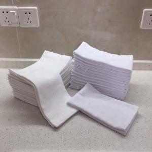 China 100% Cotton 44g/Pc White Face Towels wholesale
