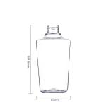 Sustainable Unique Shape 400ML Shampoo Pump Dispenser Bottles