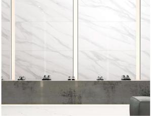 China SGS Soncap Full Body Porcelain Tiles Polished White 3d Inkjet Glazed 450X900mm wholesale
