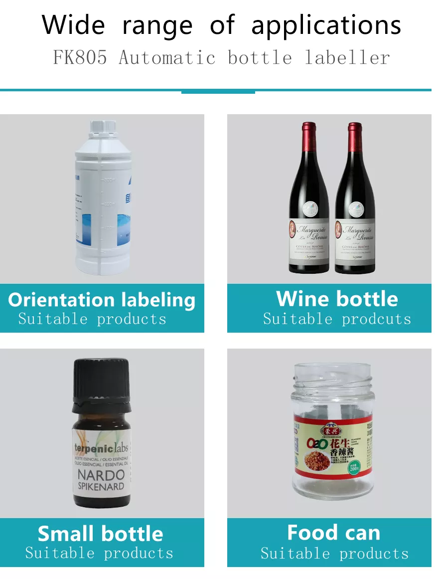 Wood Packaging Material Compatible with Various Round Bottle Products Labeling Machine