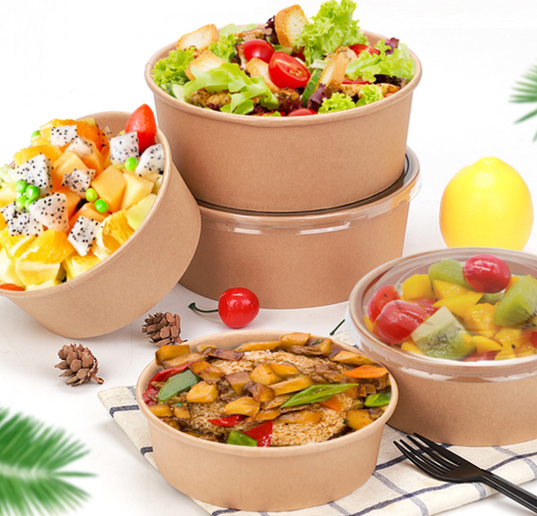 High speed disposable kraft paper soup cup paper bowl porridge bucket popcorn bucket salad bowl making machine