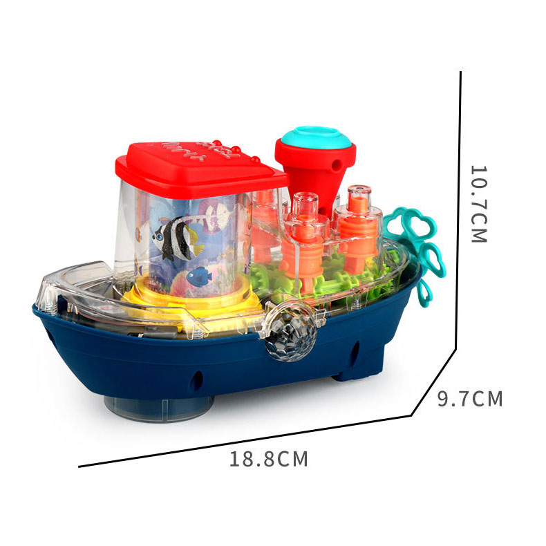 Underwater World Puzzle Toy Electric Universal Transparent Gear Boat Items Gender Unisex