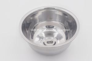 China 18cm Stainless Steel Cookware Sets , 100g Stainless Steel Salad Bowl wholesale