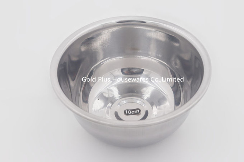 18cm Stainless Steel Cookware Sets , 100g Stainless Steel Salad Bowl