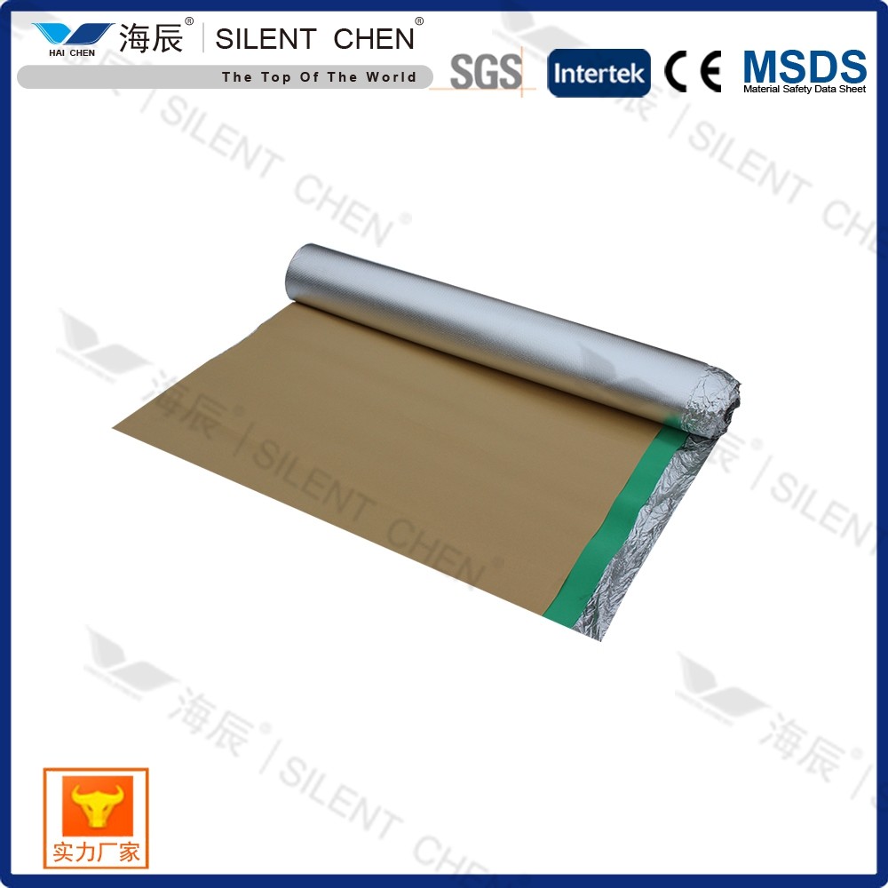 3mm Silver Foil Cork Flooring Underlayment With Moisture Barrier