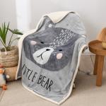 127*152cm Microfiber Warm Fleece Blankets For Winter 180gsm Lightweight