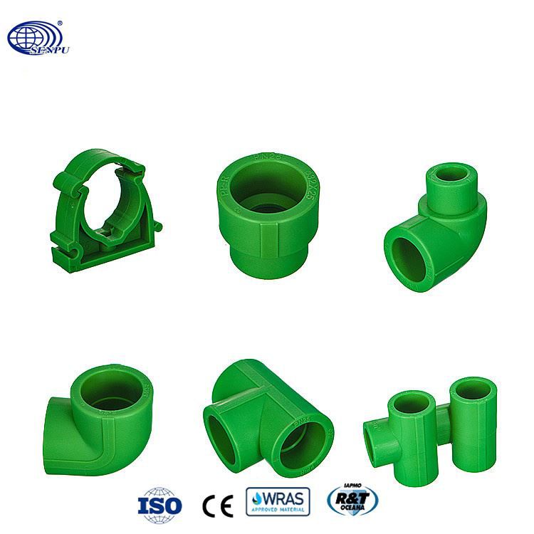 Senpu Custom PPR Pipes Fittings Green Poly PPR Reducing Socket 3 Inch