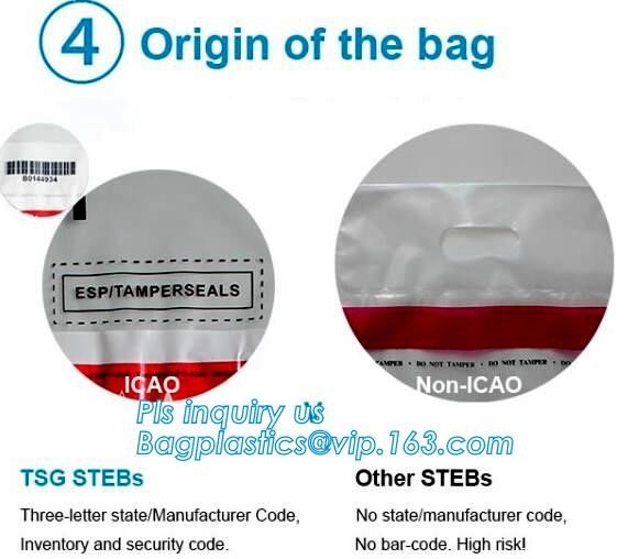 security deposit bags bank deposit bags cash deposit bags, general bank plastic deposit bags supply, Coin and Bank Note