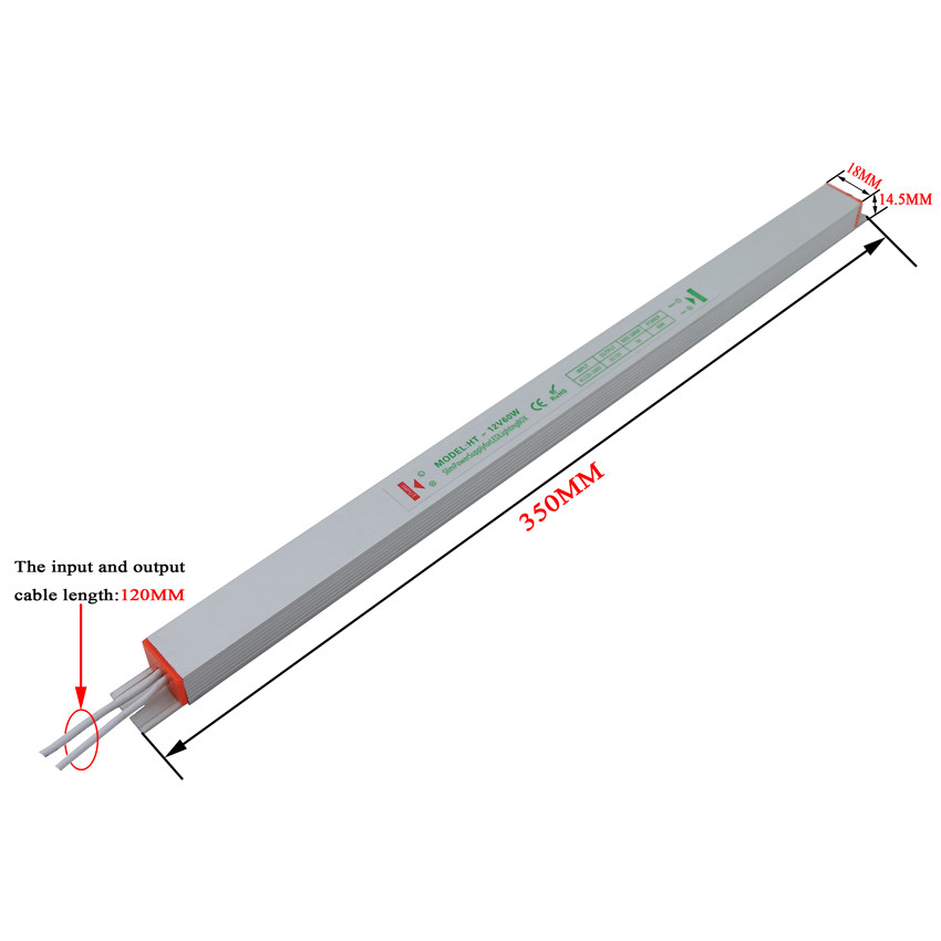 12v 60w New Slim power supply IP20 LED transformer Adapter for LED Light