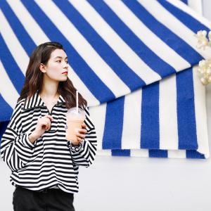 China Easy Care Good Looking Hoddie Striped Cotton Fabric For French Terry wholesale