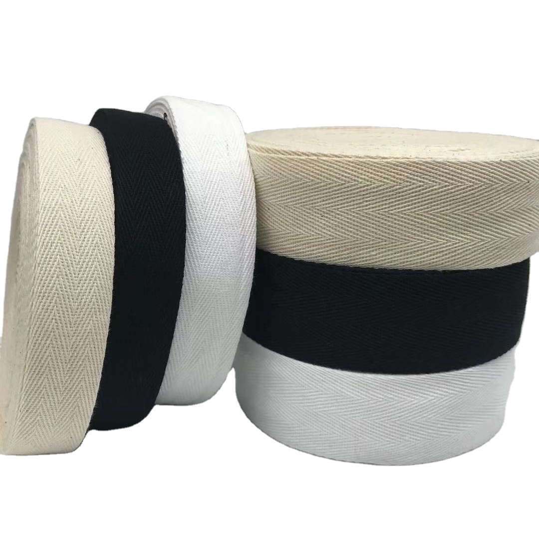 Eco-friendly 20/25/32/38/50mm herringbone webbing polyester ribbon backpack belt strapping polypropylene webbing