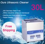 30L High Power Desktop Ultrasonic Cleaner With Variable Speed Controller / Timer