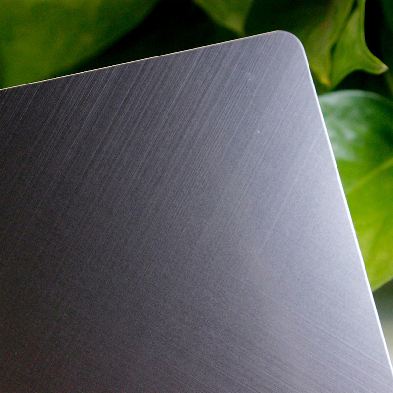 1219 x 2438mm Black Stainless Steel Sheet Hairline Finish Decorative Interior Wall Paneling